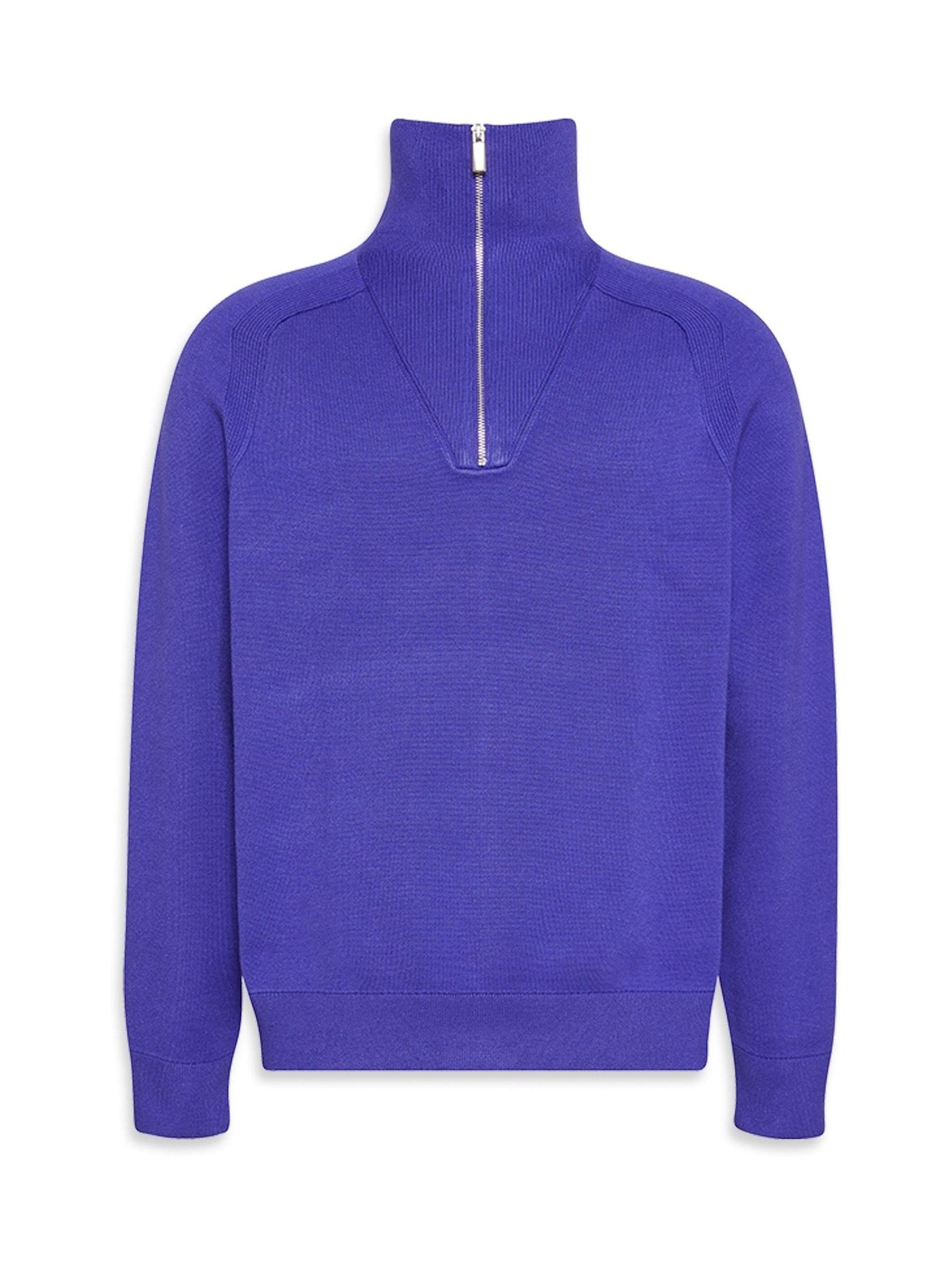Buy Calvin Klein Purple Tech Knit Quarter Zip Jumper from Next USA