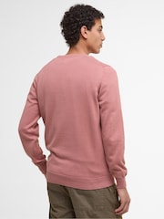 Barbour® Pink Pima Crew Earth Jumper - Image 3 of 6