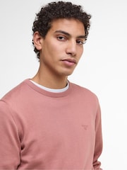 Barbour® Pink Pima Crew Earth Jumper - Image 4 of 6