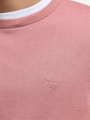 Barbour® Pink Pima Crew Earth Jumper - Image 5 of 6