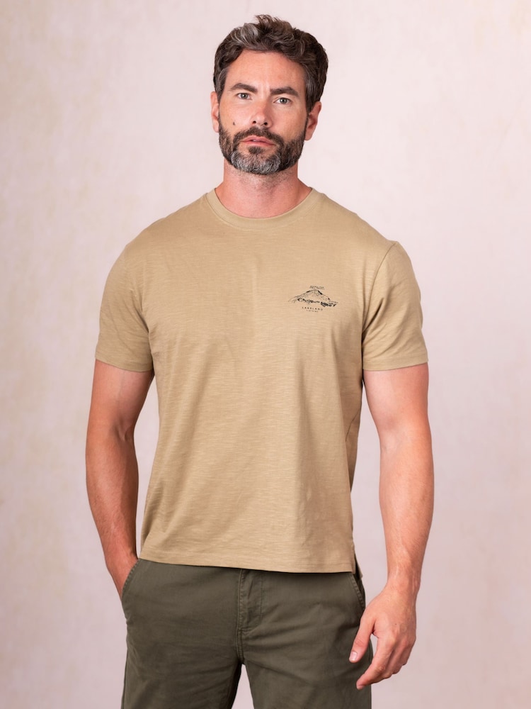 Lakeland Clothing Scafell Pike Cotton Nude T-Shirt - Image 1 of 4 Lakeland Clothing Scafell Pike Cotton Nude T-Shirt - Image 1 of 4