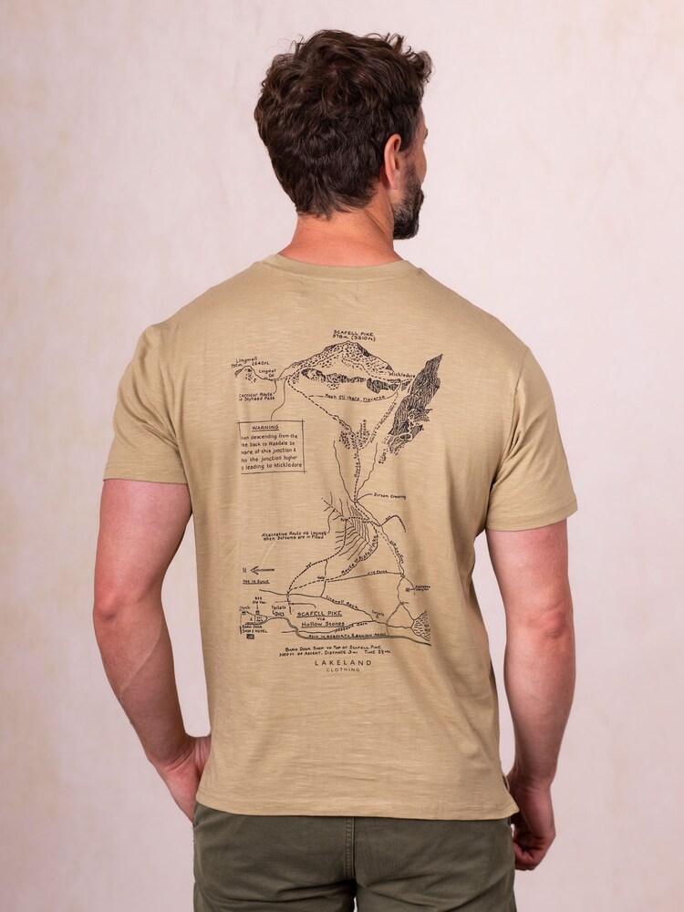 Lakeland Clothing Scafell Pike Cotton Nude T-Shirt - Image 2 of 4