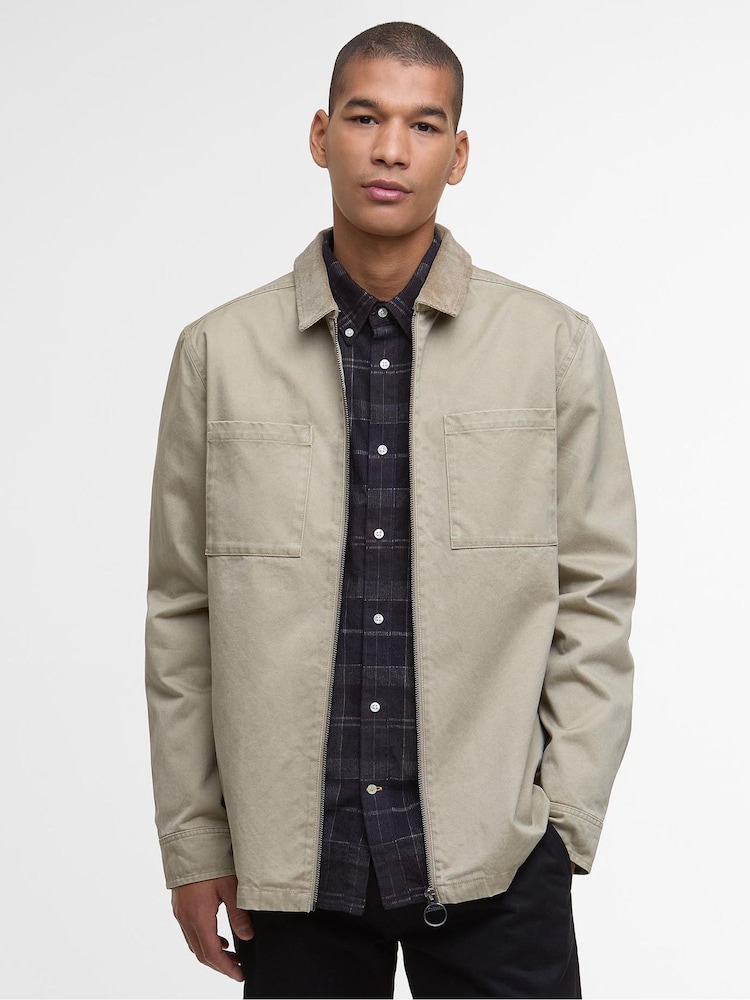 Barbour® Natural Lenker Overshirt - Image 1 of 7 Barbour® Natural Lenker Overshirt - Image 1 of 7