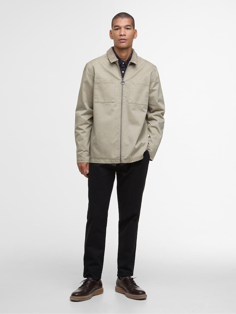 Barbour® Natural Lenker Overshirt - Image 2 of 7 Barbour® Natural Lenker Overshirt - Image 2 of 7