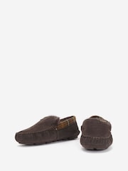Barbour® Brown Monty Moccasin Slippers - Image 3 of 6
