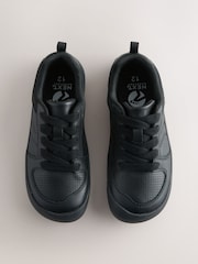Black Barefoot Leather Lace-Up School Shoes - Image 3 of 7