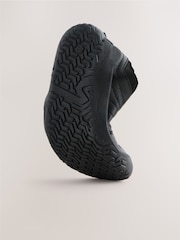 Black Barefoot Leather Lace-Up School Shoes - Image 4 of 7