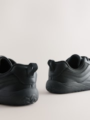 Black Barefoot Leather Lace-Up School Shoes - Image 6 of 7