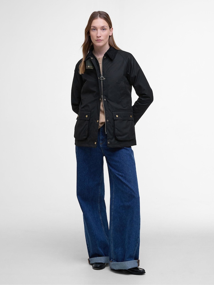 Barbour® Black Acorn Wax Jacket - Image 2 of 10 Barbour® Black Acorn Wax Jacket - Image 2 of 10