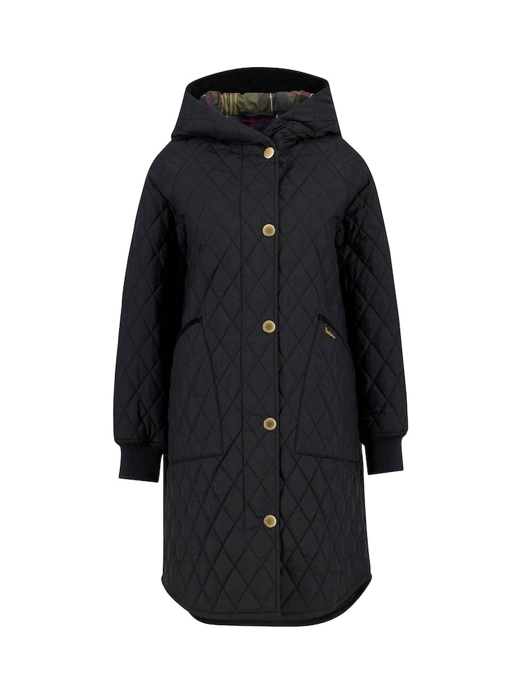 Barbour® Black Hilary Quilt Coat - Image 9 of 9 Barbour® Black Hilary Quilt Coat - Image 9 of 9