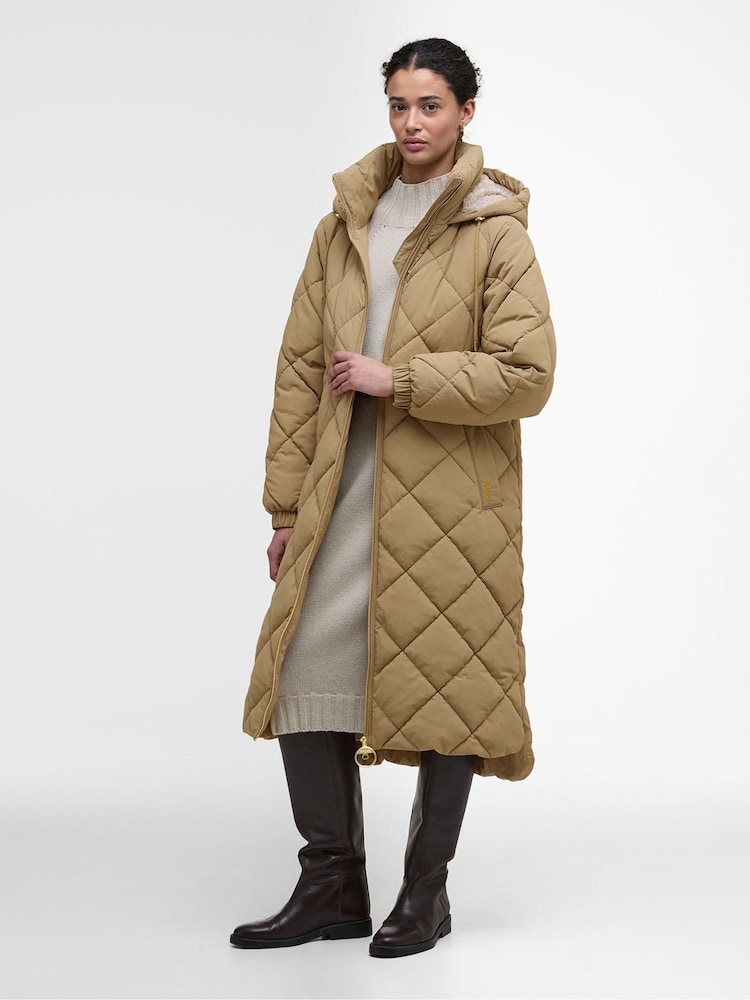 Barbour® Brown Kirkton Puf Military Coat - Image 2 of 9 Barbour® Brown Kirkton Puf Military Coat - Image 2 of 9