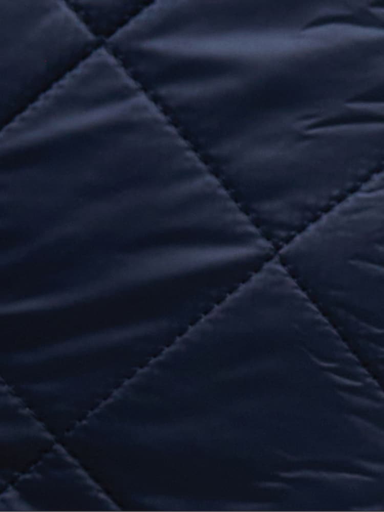 Barbour® Navy Deveron Quilted Coat - Image 5 of 5 Barbour® Navy Deveron Quilted Coat - Image 5 of 5