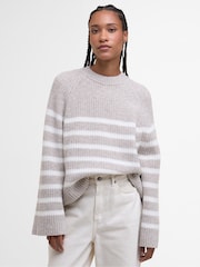 Barbour® Natural Irene Knit Oat Jumper - Image 1 of 8