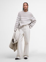 Barbour® Natural Irene Knit Oat Jumper - Image 2 of 8