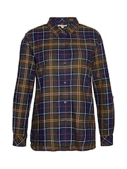 Barbour® Brown Elishaw Check  Classic Shirt - Image 7 of 8