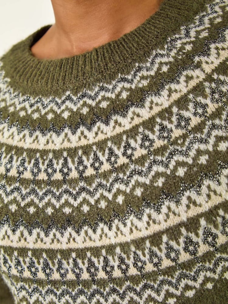 Roman Green Petite Knit Jumper Dress - Image 5 of 5