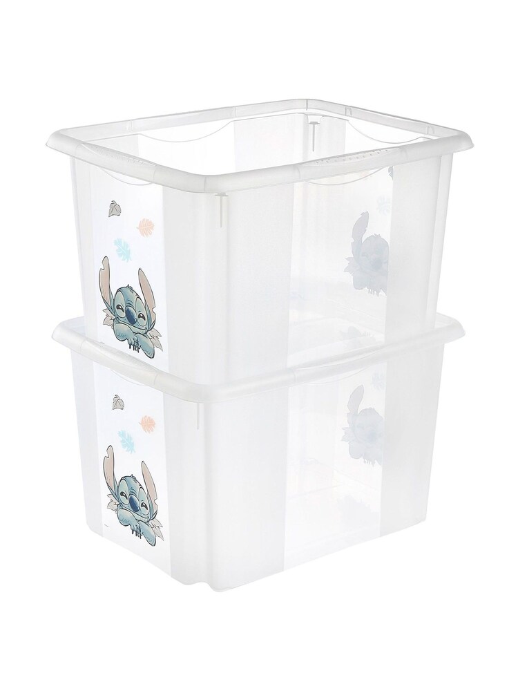 Keeeper Black Karolina Stitch Turnaround Storage Boxlid 30L Set of 2 - Image 2 of 5 Keeeper Black Karolina Stitch Turnaround Storage Boxlid 30L Set of 2 - Image 2 of 5
