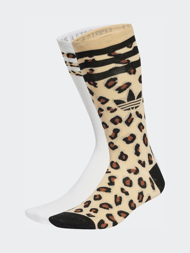 adidas Originals Animal Trefoil Crew Socks 2 Pack - Image 1 of 1