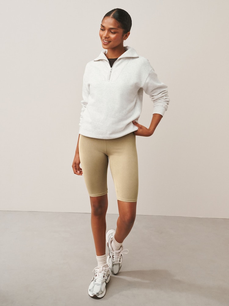 Neutral Jersey Cycle Shorts - Image 2 of 5