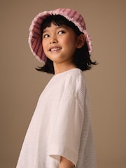 White Textured Oversized Boxy T-Shirt (3-16yrs) - Image 4 of 8