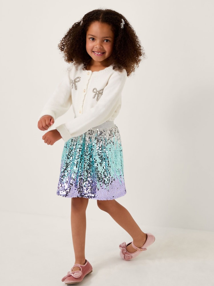 Monsoon Blue Mermaid Sequin Ombré Skirt - Image 1 of 4 Monsoon Blue Mermaid Sequin Ombré Skirt - Image 1 of 4