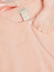 Monsoon Pink Detachable Collar Fuzzy Cardigan - Image 4 of 4