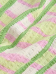 绿色/粉色格纹 - 纹理短裤（3-16岁） - 7的图像6｝