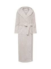 PixieGirl Petite Natural Cotton Touch Hooded Maxi Robe - Image 5 of 5
