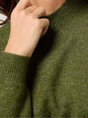 M&Co Green Funnel Neck Balloon Sleeve Jumper - Image 4 of 5