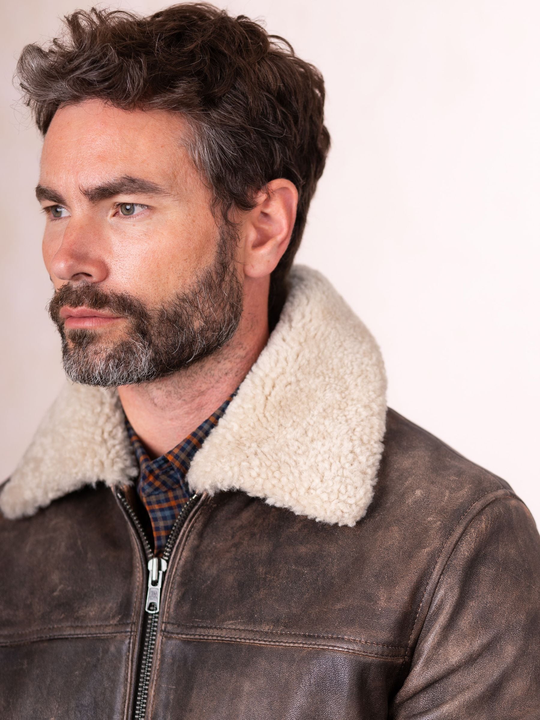 Buy Lakeland Leather Brown Fellfoot Aviator Jacket from Next South