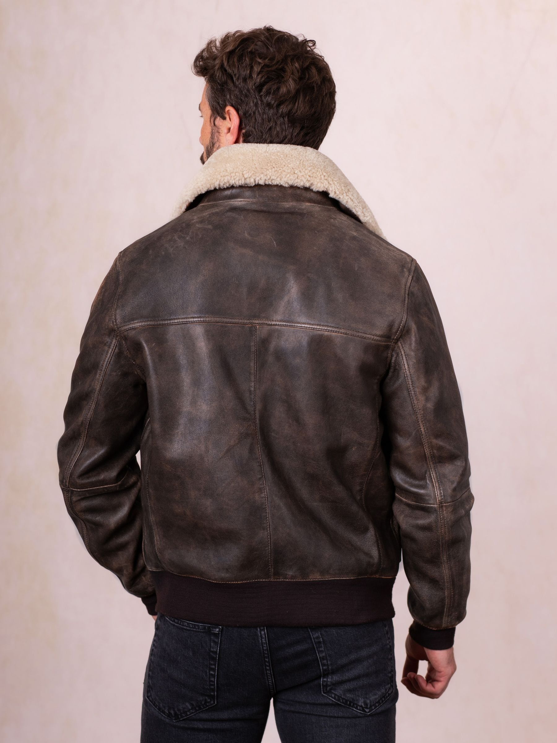 Buy Lakeland Leather Brown Fellfoot Aviator Jacket from the Next