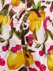 Friends Like These Lemon Yellow Shirred High Waisted Shorts - Image 4 of 5