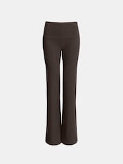 TALA Brown 365 Sculpting Lounge Roll Waist Flared Trousers - Image 3 of 3