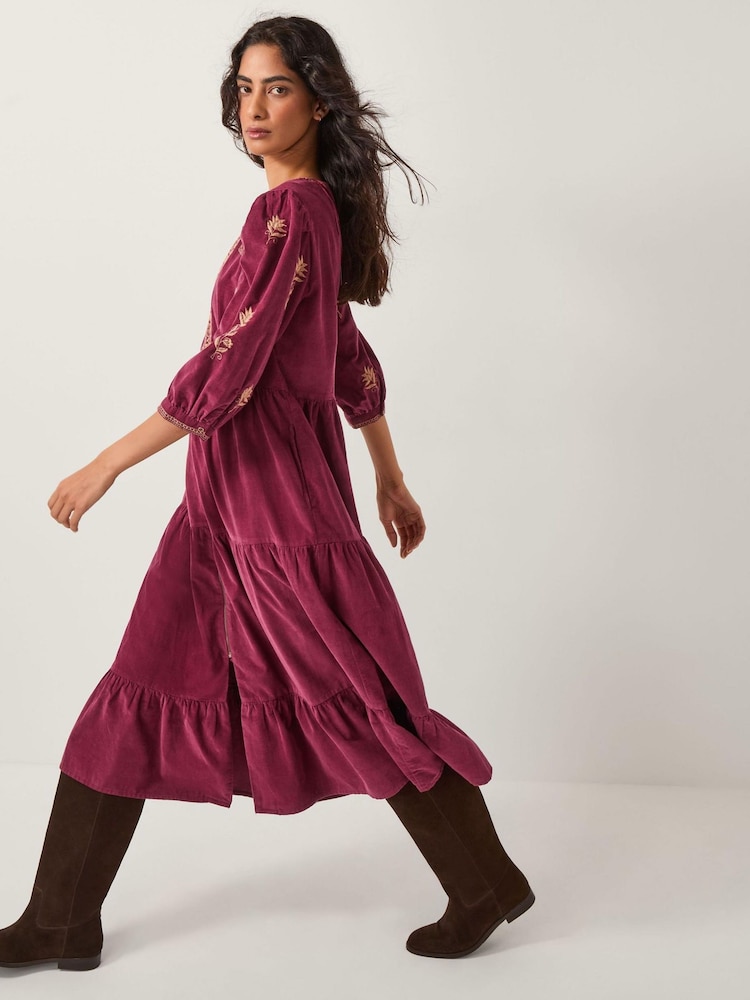 mia embroidered dress CULT MIA X JOANNA ANDRAOS EMBROIDERED OLIVE GREEN MAXI DRESS | CULT MIA main image 1
