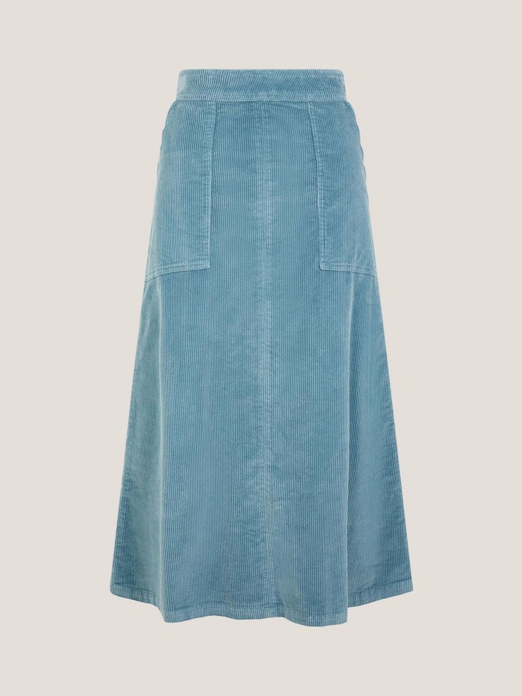 Monsoon Blue Malika Corduroy Midi Skirt - Image 5 of 5 Monsoon Blue Malika Corduroy Midi Skirt - Image 5 of 5