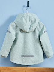 My 1st Years Personalised Sage Spot Rain Mac - Image 4 of 6