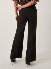 Monsoon Black Erin Flared Tailored Trousers - Image 2 of 5