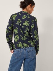 Monsoon Blue Joules Floral Print Jersey Shirt - Image 2 of 5