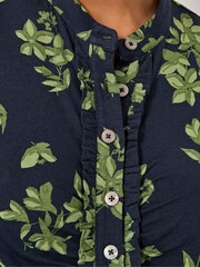 Monsoon Blue Joules Floral Print Jersey Shirt - Image 3 of 5