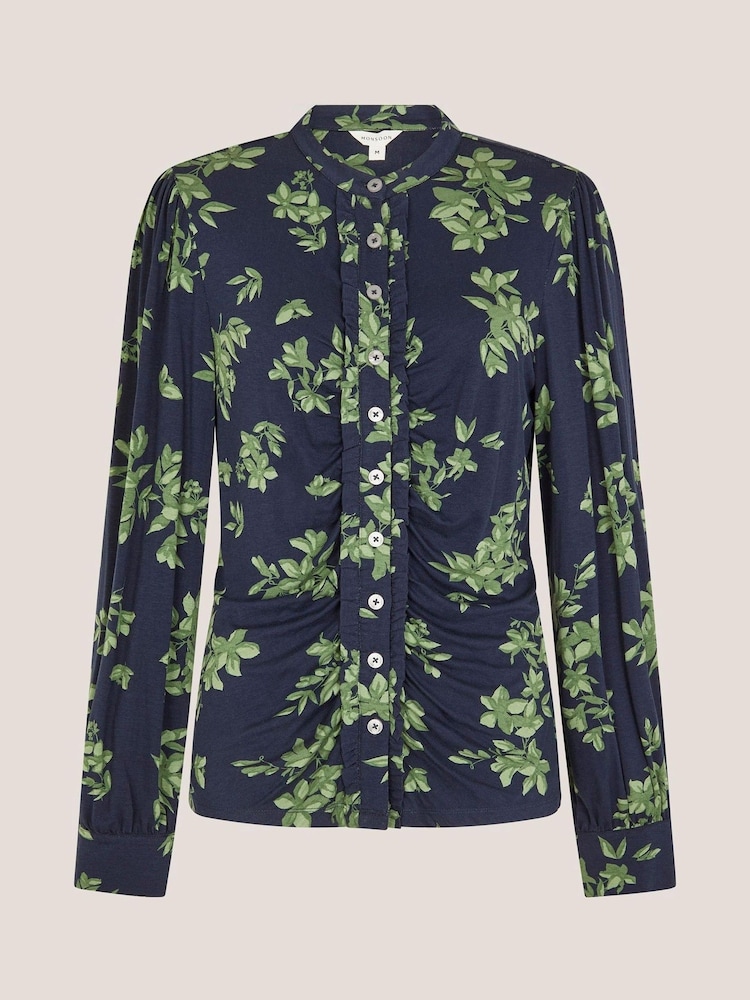 Monsoon Blue Joules Floral Print Jersey Shirt - Image 5 of 5