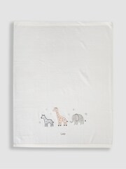 JoJo Maman Bébé Personalised Embroidered Shawl - Image 1 of 3