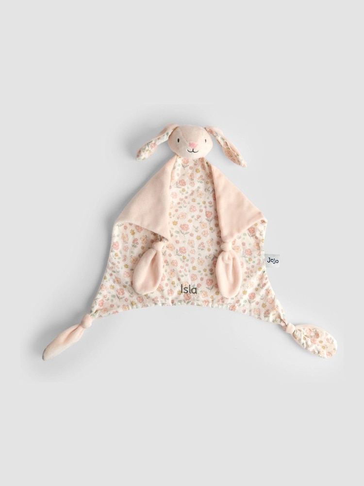 JoJo Maman Bébé Floral Bunny Personalised Comforter - Image 1 of 3 JoJo Maman Bébé Floral Bunny Personalised Comforter - Image 1 of 3