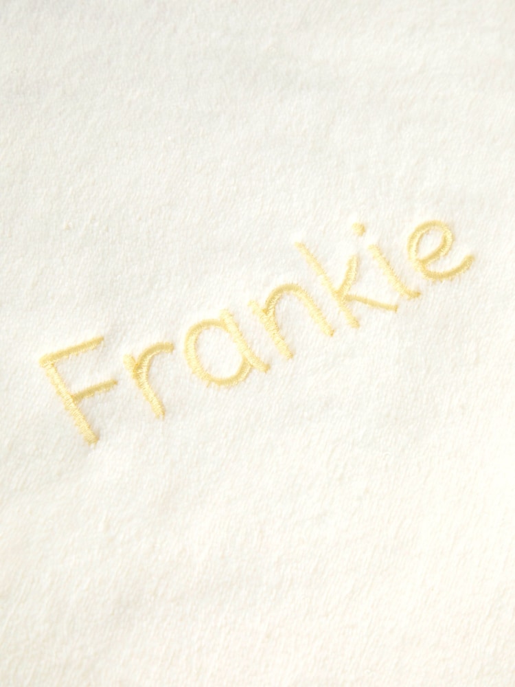 JoJo Maman Bébé Cream Duck Personalised Cream Duck Hooded Towel - Image 3 of 3 JoJo Maman Bébé Cream Duck Personalised Cream Duck Hooded Towel - Image 3 of 3