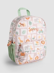 JoJo Maman Bébé Natural Safari Personalised Medium Backpack - Image 1 of 3