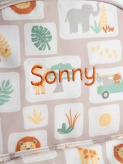 JoJo Maman Bébé Natural Safari Personalised Medium Backpack - Image 3 of 3