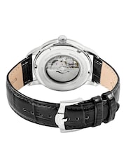 Rotary Black Heritage Automatic Gold Plated Strap Watch - Image 4 of 6