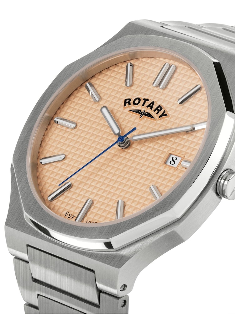 Rotary Silver Animal Stainless Steel Bracelet Watch - Image 2 of 6