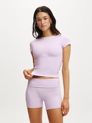 Cotton On Purple Ultra Soft Fitted T-Shirt - Image 1 of 4