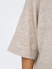 ONLY Grey Long Sleeve Flower Detail Jumper - Image 7 of 7