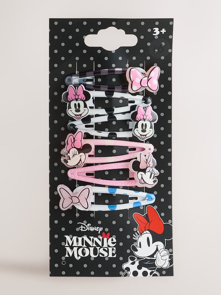 Pink Minnie Mouse Hair Clips - Image 1 of 3